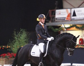 Edward Gal and Jack Sparrow at the 2011 KWPN Stallion Competition show in Roosendaal :: Photo © Astrid Appels