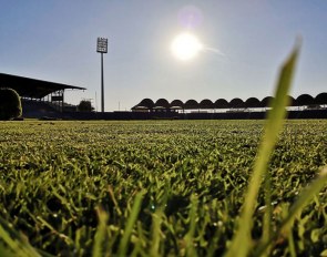 The Aachen show jumping stadium in spring