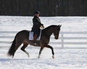 Jen Vanover at Maplewood Warmbloods in the USA