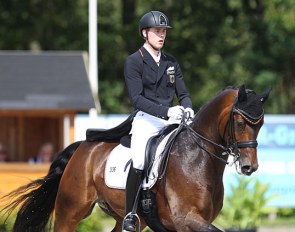 Luca Michels and Rendezvous at the 2017 European Young Riders Championships :: Photo © Astrid Appels