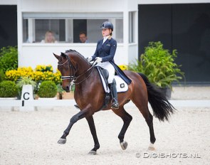 Maud de Bruijn and Don Tango B at the 2018 CDI-J Aachen :: Photo © Digishots