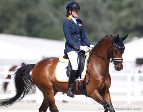 Sita Hopman and Brouwershaven Uthopia II at the 2020 European Pony Championships :: Photo © Astrid Appels