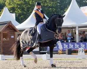 Edward Gal and Toto Jr at the 2020 Dutch Dressage Championships :: Photo © Hippofoto