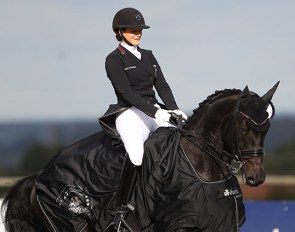 Valentina Pistner and Flamboyant win the junior tests at the 2020 CDI Hagen September Edition :: Photo © Astrid Appels