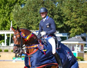 Endel Ots and Sonnenberg’s Everdance: USEF Intermediare I Dressage National Champions 2020 US Dressage Festival of Champions :: Photo © Sue Stickle