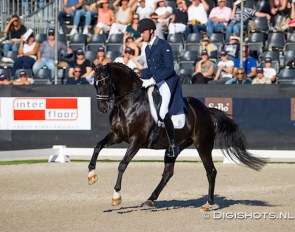 Vincent van Gasselt and Delacroix at the 2020 Dutch Dressage Championships :: Photo © Digishots