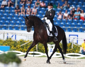 Fie Skarsoe and One Night Stand at the 2015 European Dressage Championships in Aachen :: Photo © Astrid Appels