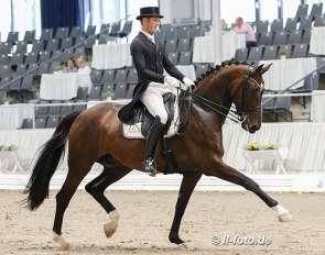 Marcus Hermes and Hugo FH at the 2020 Nurnberger Burgpokal qualifier in Verden :: Photo © LL-foto