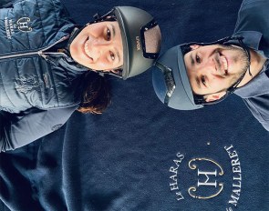 Pauline Guillem and Alfonso de la Chica Parras, the resident rider team at Haras de Malleret