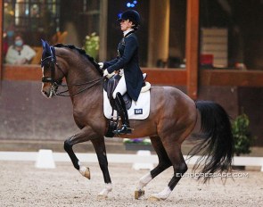 Larissa Pauluis and Flambeau at the 2021 CDN Grote Brogel :: Photo © Astrid Appels