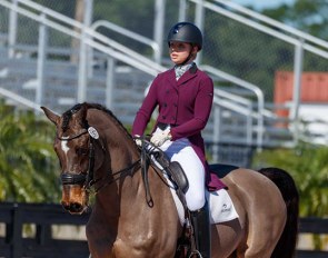 Maja Cornwell makes her Young Riders debut aboard 2012 Canadian Olympic team horse Breaking Dawn :: Photo © Lily Forado