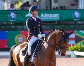 Nick Wagman and Don John at the 2021 CDI-W Wellington :: Photo © Sue Stickle