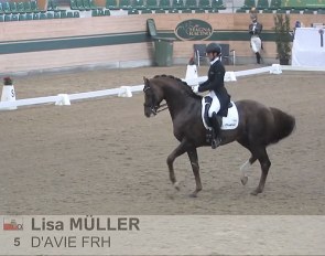 Lisa Müller and D'Avie at the 2021 CDN Ebreichsdorf :: Screen capture
