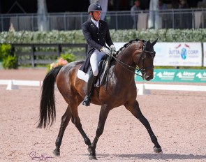 Christoph Koschel on Hilfiger in the 2021 Palm Beach Dressage Derby :: Photo © Sue Stickle