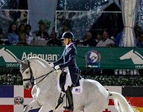 Adrienne Lyle and Harmony's Duval at the 2021 CDIO Wellington :: Photo © Sue Stickle