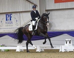 Tom Goode and Jaristo at the British team selection trial for the 2020 World Young Horse Championships 