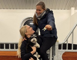 Cathrine Dufour and Rasmine Laudrup received the keys to their new yard in Fredensborg, Denmark.