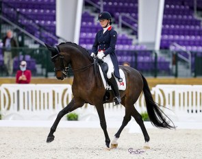 Lindsay Kellock and Sebastien competing at the 2021 CDI Ocala, the inaugural international dressage competition hosted at the brand new  World Equestrian Center. All classes take place indoor because the forecast predicted rainstorms