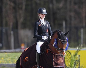 Antonia Roth and Dark Delight B win the pony team test at the 2021 CDI Opglabbeek :: Photo © Astrid Appels