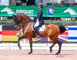 Yvonne Losos de Muniz and Aquamarijn at the 2021 CDI Wellington :: Photo © Sue Stickle