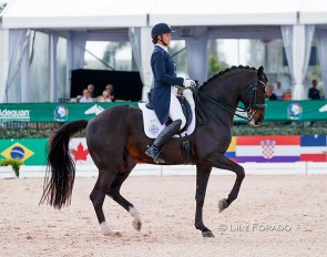 Adrienne Lyle and Salvino at the 2021 CDI Wellington :: Photo © Lily Forado