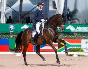 Christian Simonson and Zeaball Diawind at the 2021 CDI Wellington :: Photo © Lily Forado