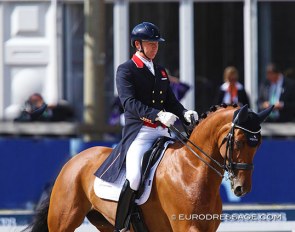 Gareth Hughes and Briolinca at the 2019 European Dressage Championships :: Photo © Astrid Appels