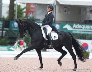 Kathy Priest and Damon' Fantasy at the 2020 CDI Wellington :: Photo © Astrid Appels
