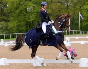 Alex Harrison on Diamond Hill winning the short Grand Prix at the 2021 CDI Wellington Heckfield :: Photo © Lottie Elizabeth