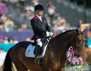 Lee Pearson on Gentleman at the 2012 Paralympic Games :: Photo © Jon Stroud