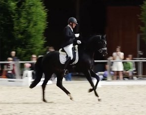 Heinz-Jörg Wächter and Furst Finest at the 2021 CDN Brunnthal