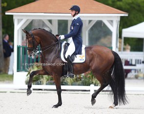 Patrik Kittel and Well Done de la Roche CMF at the 2021 CDIO Compiegne :: Photo © Astrid Appels