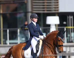 Zoe Kuintjes and Don Clorentino des Paluds at the 2021 CDI Opglabbeek :: Photo © Astrid Appels