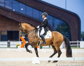Katarzyna Milczarek and Guapo at the 2021 CDI-W Samorin :: Photo © Lukasz Kowalski