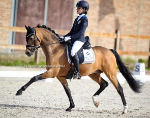 Virginia Spoenle and Coer Noble at the 2021 CDI Grote Brogel :: Photo © Astrid Appels 