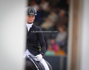 It was an Eva Möller day today in the 5-year old preliminart test at the 2021 World Championships for Young Dressage Horses :: Photo © Astrid Appels