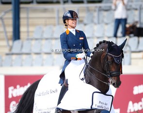 Dinja van Liere and Hermes win  the 2021 CDIO Aachen Grand Prix :: Photo © Astrid Appels