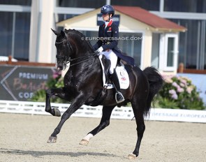 Charlotte Fry and Everdale at the 2021 European Dressage Championships :: Photo © Astrid Appels