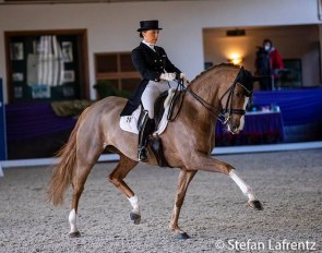 Charlott-Maria Schürmann and Simsalabim OLD at the 2020 Nurnberger Burgpokal Finals in Kronberg :: Photo © Stefan Lafrentz
