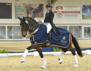 Anna Dalrymple  and Vagabond de Massa at the 2021 CDI Keysoe :: Photo © Kevin Sparrow