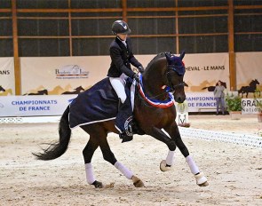 Laetitia Lorber and James Bond de Massa at the 2021 French Championships for 7-year olds :: Photo © Les Garennes