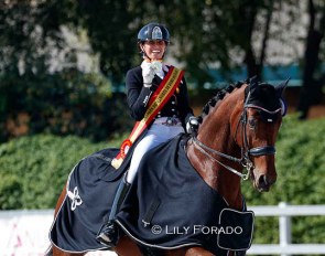 Cristina Wagemans Rovira and Ellington win the 2021 Spanish U25 Championship :: Photo © Lily Forado
