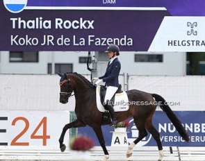 Thalia Rockx and Koko Jr de la Fazenda at the 2021 World Championships for Young Dressage Horses :: Photo © Astrid Appels
