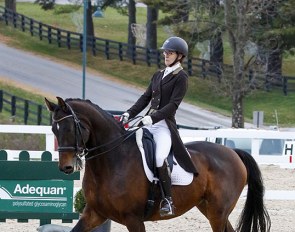 Ashlee Watts and Hampton at the 2021 US Dressage Finals :: Photo © Susan J. Stickle.