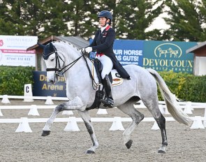 Anna Ross and her rising Grand Prix horse Habouche :: Photo © Kevin Sparrow