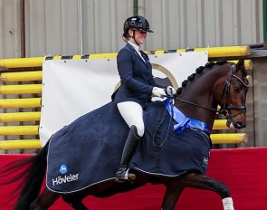 Fleur Prinsen and Messy D at the 2021 Pluvinal Young Talent Competition :: Photo © Equigeniek