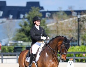 Chloe Fullar and 21-year old Farley at the 2021 CDI-W Ocala :: Photo © Sue Stickle