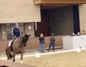 Susanne Baarup does a test practise squad training at Blue Hors on 10 January 2022