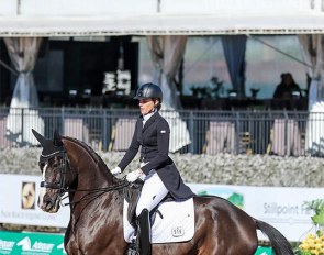 Christina Vinios and Deauville at the 2022 CDI Wellington :: Photo © Sue Stickle