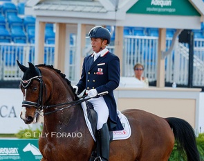 Kiichi Harada and Sir Galanto at the 2022 CDI Wellington :: Photo © Lily Forado